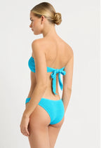 Bond-Eye Swim - Tie Back Blake Bandeau- Cyan Recycled