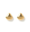 Arms of Eve- Perla Gold Shell Earrings