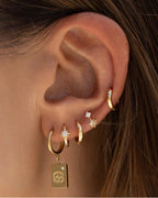 Arms Of Eve - Nova Huggie Earrings- Gold
