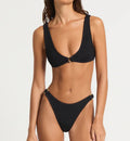 Bond-Eye Swim - Ring Scout Crop - Black Shimmer