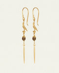 Temple Of The Sun - Ray Earrings - Gold