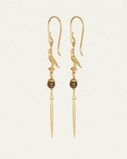 Temple Of The Sun - Ray Earrings - Gold