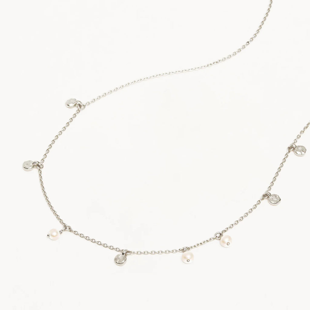 By Charlotte - Endless Grace Pearl Choker - Silver