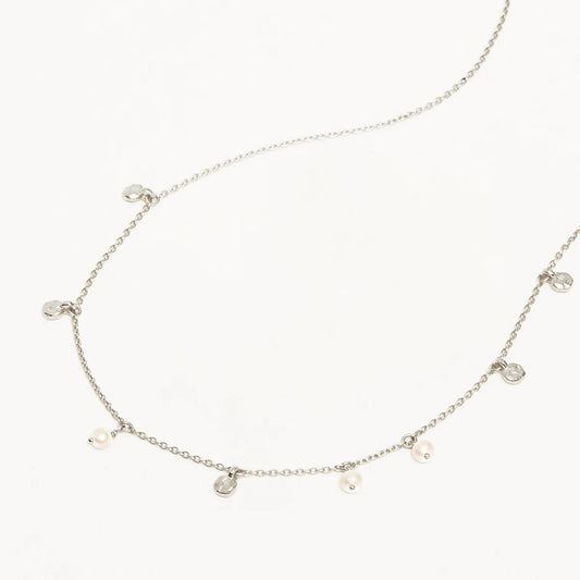 By Charlotte - Endless Grace Pearl Choker - Silver