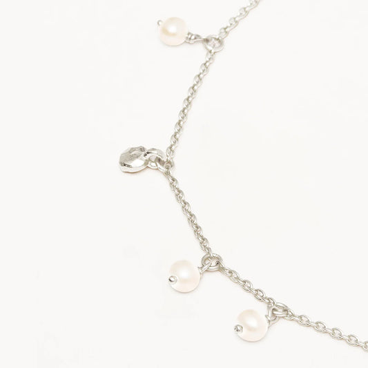 By Charlotte - Endless Grace Pearl Choker - Silver