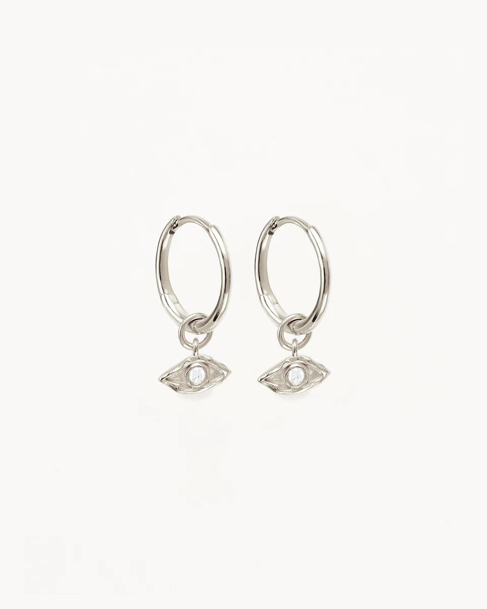 By Charlotte - I am Protected Hoops - Silver