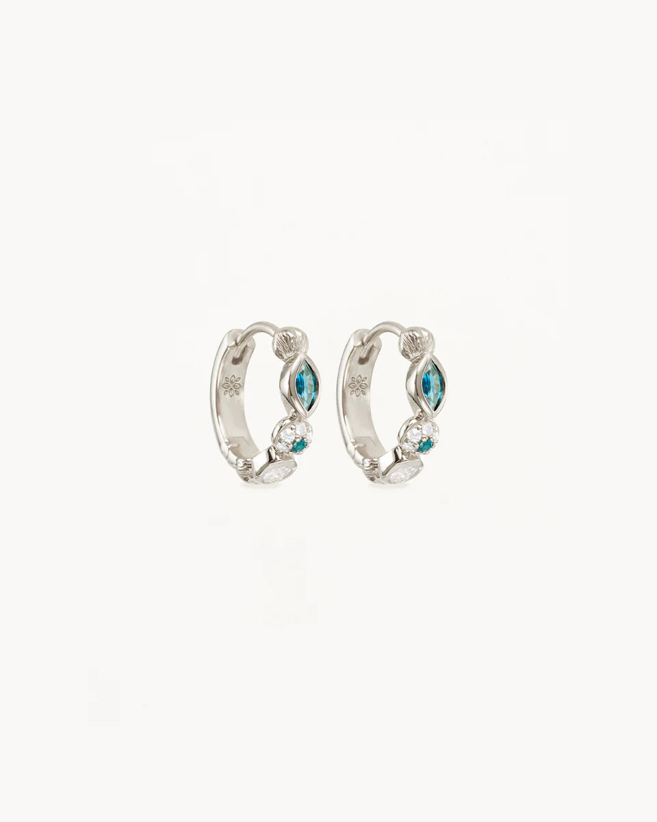 By Charlotte - Magic of Eye Hoops - Silver