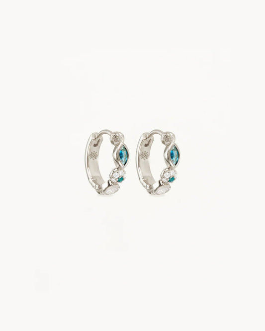 By Charlotte - Magic of Eye Hoops - Silver
