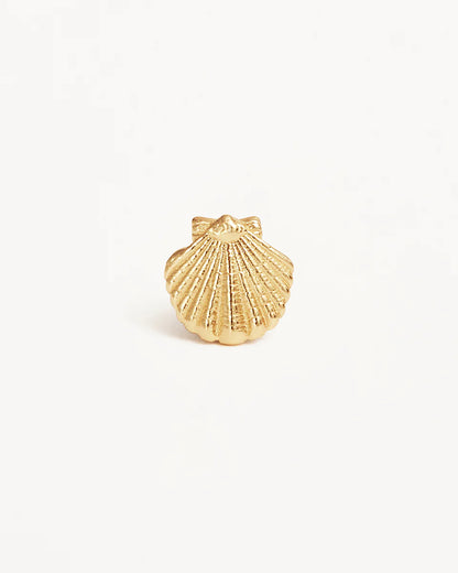 By Charlotte - By The Shore Shell Stud Earrings - Gold