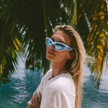 Childe - TOMB Pearl Sky Blue | Grey Polarised Blue Chrome Mirror Bio Lens