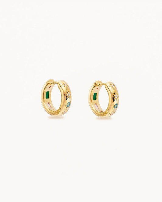 By Charlotte - Connect To The Universe Hoops - Gold