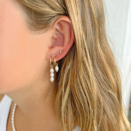 Arms Of Eve - Cordelia Gold Pearl Earrings