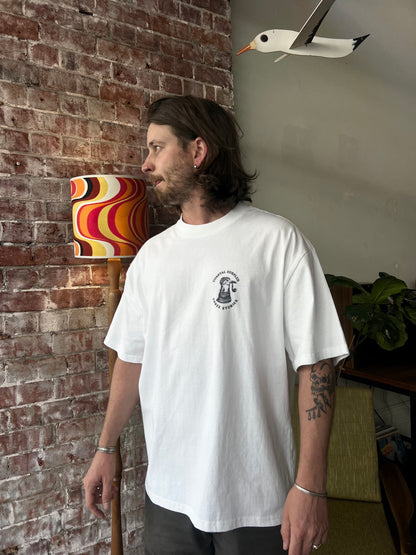 Three Stories - Ol' Gull Heavy Minus Tee - Faded White