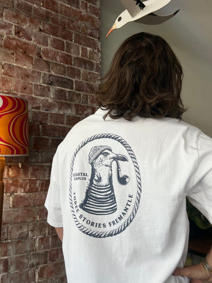 Three Stories - Ol' Gull Heavy Minus Tee - Faded White