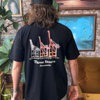Three Stories - Crane Minus Tee  - Black