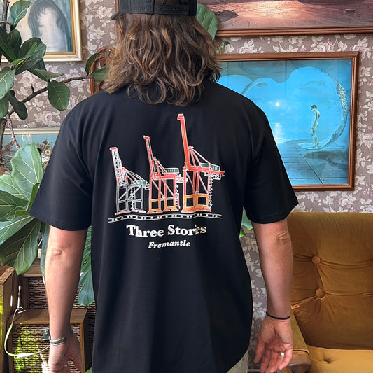 Three Stories - Crane Minus Tee  - Black