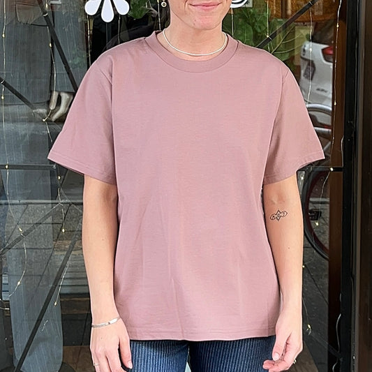 Three Stories - W's Coastal Minus Tee - Hazy Pink