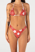 Inner Relm - Too Busy Top & She Cute Bottoms - Gingham Red