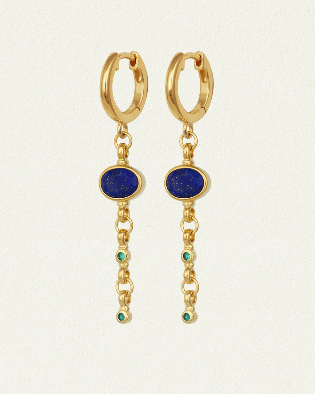 Temple Of The Sun - Lazuli Earrings Gold