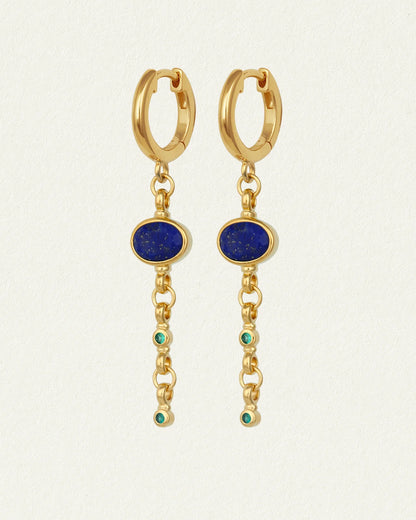 Temple Of The Sun - Lazuli Earrings Gold