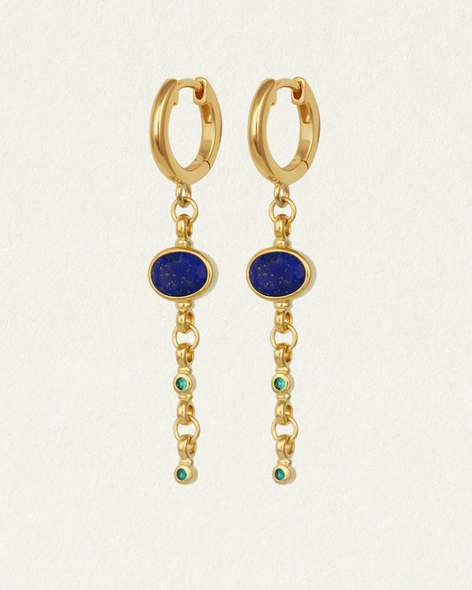 Temple Of The Sun - Lazuli Earrings Gold