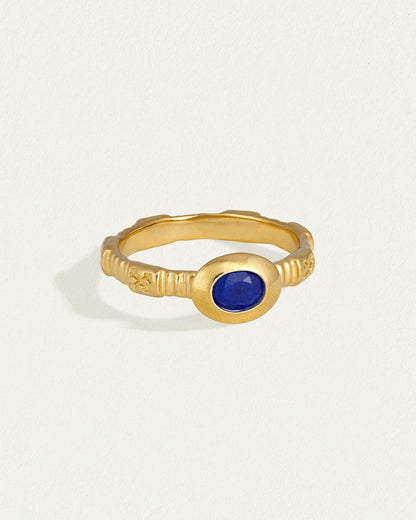 Temple of the Sun - Lazuli Ring Gold