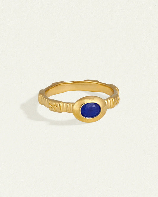 Temple of the Sun - Lazuli Ring Gold