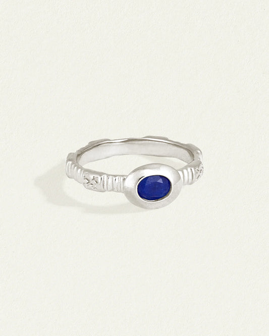 Temple of the Sun - Lazuli Ring Silver
