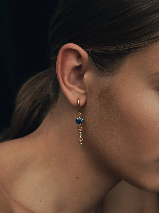 Temple Of The Sun - Lazuli Earrings Gold