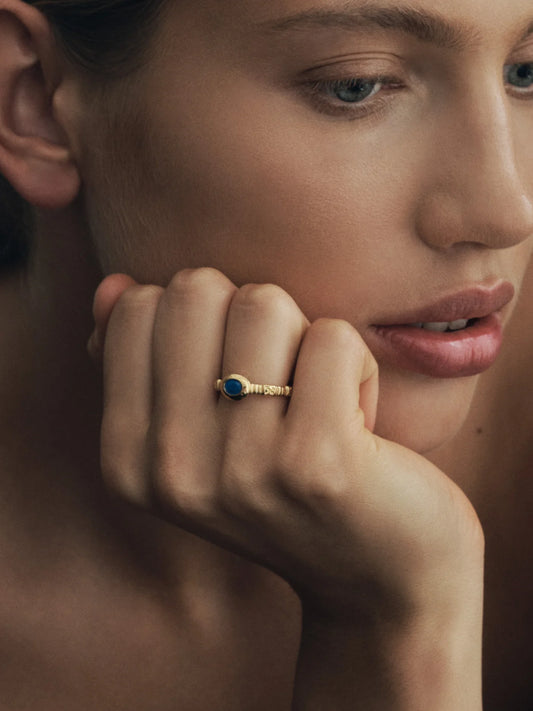 Temple of the Sun - Lazuli Ring Gold