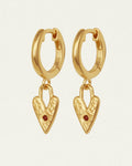 Temple Of The Sun - Lover Earrings - Gold