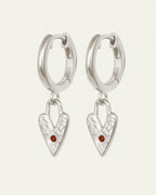 Temple Of The Sun - Lover Earrings - Silver