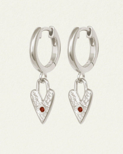 Temple Of The Sun - Lover Earrings - Silver