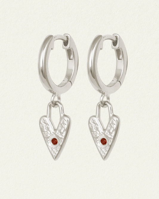 Temple Of The Sun - Lover Earrings - Silver