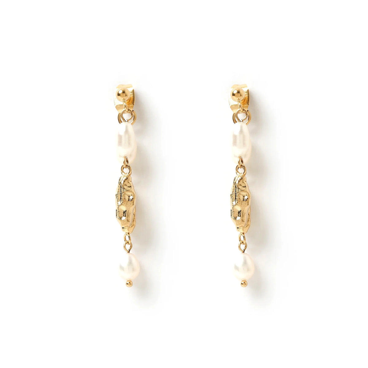 Arms Of Eve - Mimi Pearl Earrings - Gold