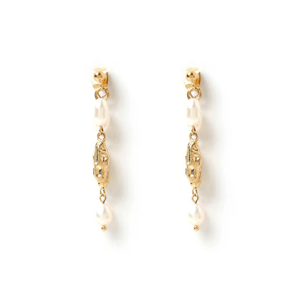 Arms Of Eve - Mimi Pearl Earrings - Gold
