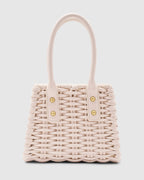 Brie Leon - Paloma Basket Bag - Vanilla Glossy Crinkle