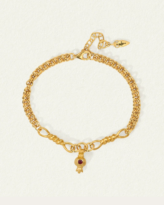 Temple Of The Sun - Pomegranate Bracelet Gold