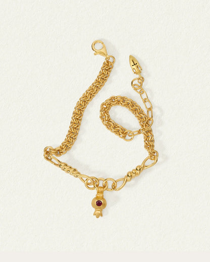 Temple Of The Sun - Pomegranate Bracelet Gold