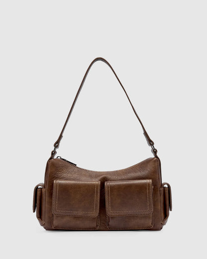 Brie Leon - Rae Pocket Bag Mini-Worn Chocolate