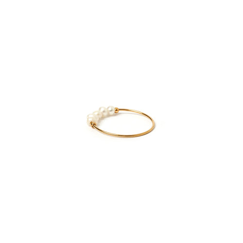 Arms Of Eve - Remi Pearl Ring - Gold