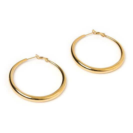 Arms Of Eve - Riley Hoop Earrings Large - Gold