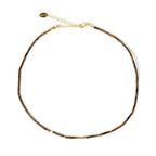 Arms Of Eve - Ruben Gemstone Necklace - Tigers eye