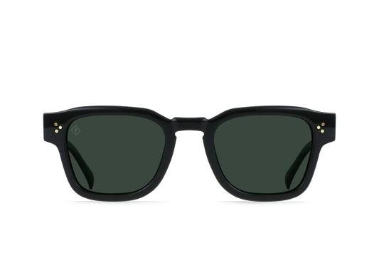 Raen - Reece - Recycled Black / Green Polarized