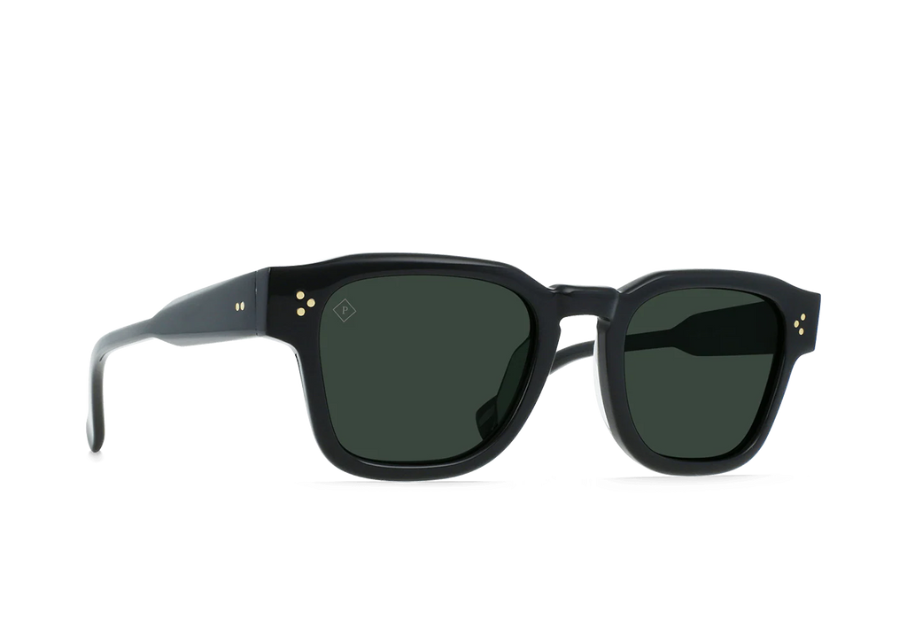Raen - Reece - Recycled Black / Green Polarized