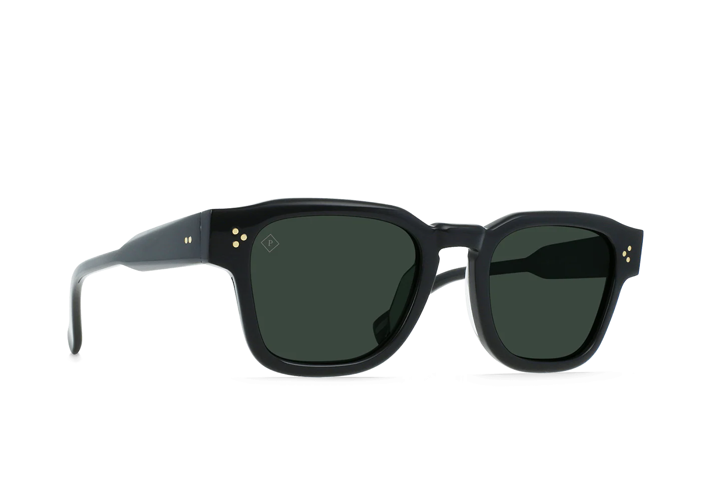 Raen - Reece - Recycled Black / Green Polarized