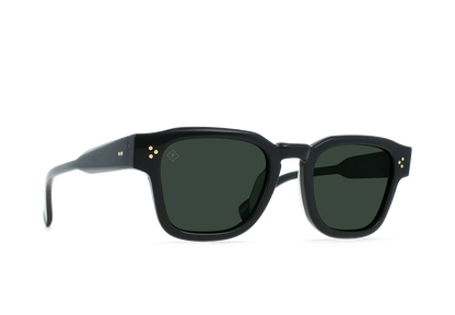 Raen - Reece - Recycled Black / Green Polarized
