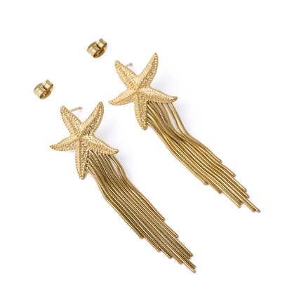 Arms Of Eve - Shooting Star Gold Earrings