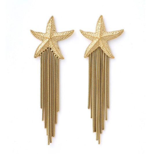 Arms Of Eve - Shooting Star Gold Earrings