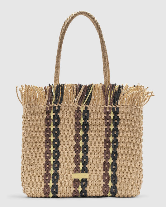 Brie Leon - Sunday Market Bag - Artichoke Stripe